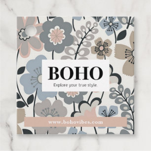 Boho Hang Tags, Clothing Label, Store Sale Favour  Tags