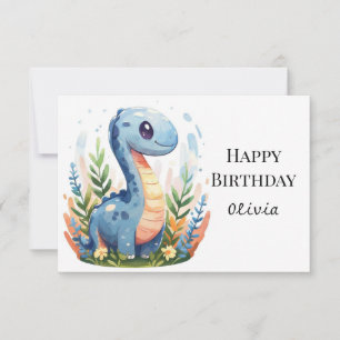 Boho Happy Dino Birthday Card