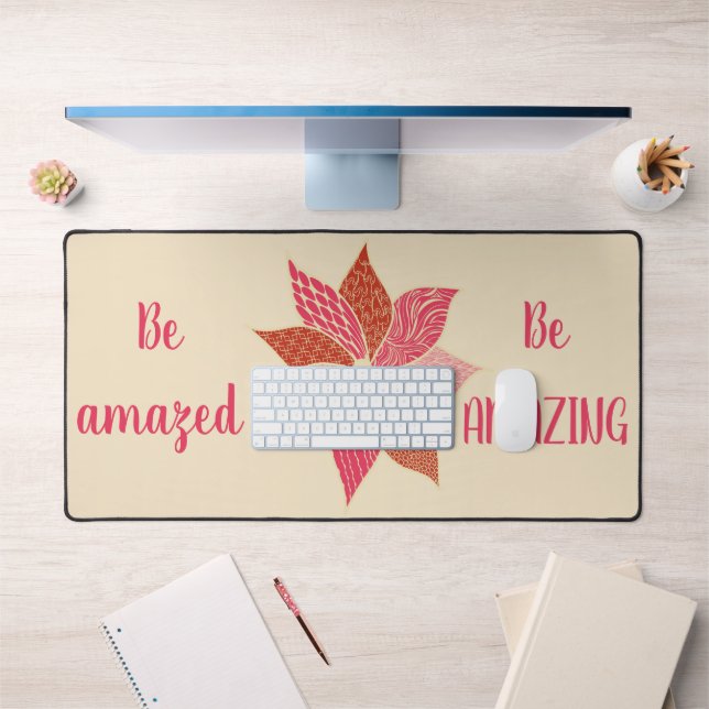 Boho Happy Flower Desk Mat (Office 1)