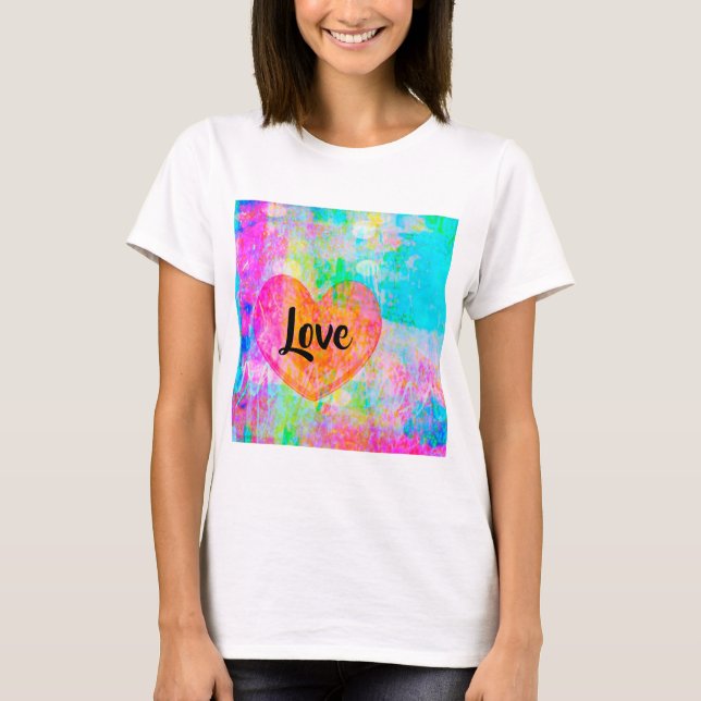 Boho Heart Love T-Shirt (Front)