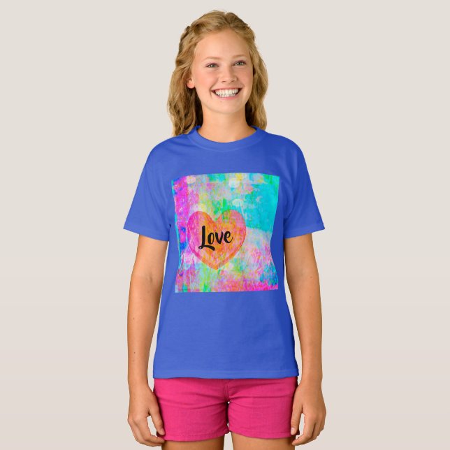 Boho Heart Love T-Shirt (Front Full)