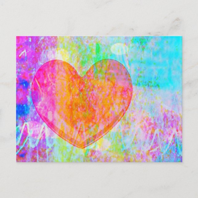 Boho Heart Postcard (Front)