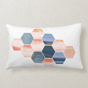 Boho Hexagons Lumbar Cushion