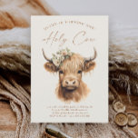 Boho Highland Cow Budget Kids Birthday Party<br><div class="desc">Boho Highland Cow Budget Kids Birthday Party Invitation. Click the edit/personalise button to customise this design.</div>