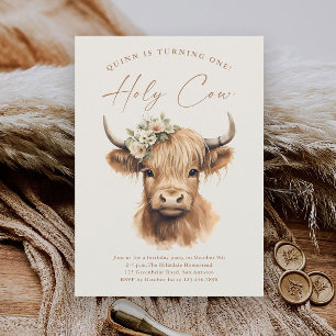 Boho Highland Cow Budget Kids Birthday Party