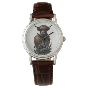 Boho Highland Cow Watch