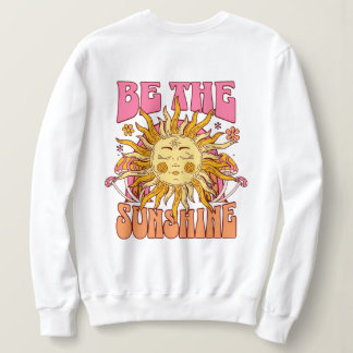 Boho Hippie 70s Positive Vibes Graphic Sweatshirt