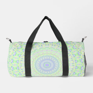 Boho Hippie Funky Eclectic Spring Pastel Mandala Duffle Bag