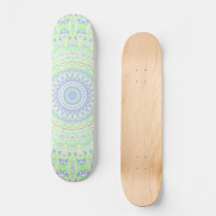 Boho Hippie Funky Eclectic Spring Pastel Mandala Skateboard
