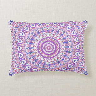 Boho Hippie Funky Groovy Bohemian Kaleidoscope Decorative Cushion