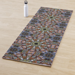 Boho Hippie Mandala Tile Abstract Yoga Mat