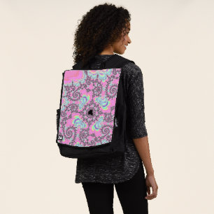 Boho Hippie Unicorn Pastel Mandelbrot Fractal Backpack