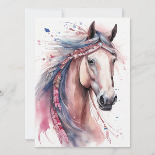 Boho Horse  Card