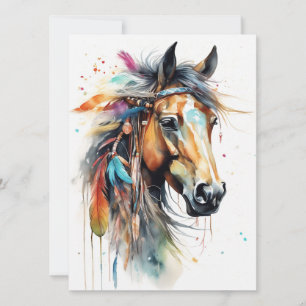 Boho Horse  Card