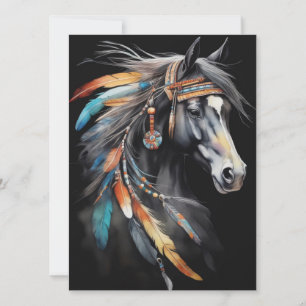 Boho Horse  Card