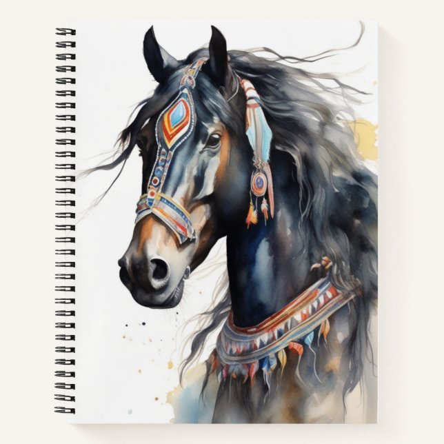 Boho Horse  Notebook (Front)