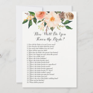 Boho How well do you know the bride?