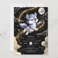 Boho Howling Wolf Birthday