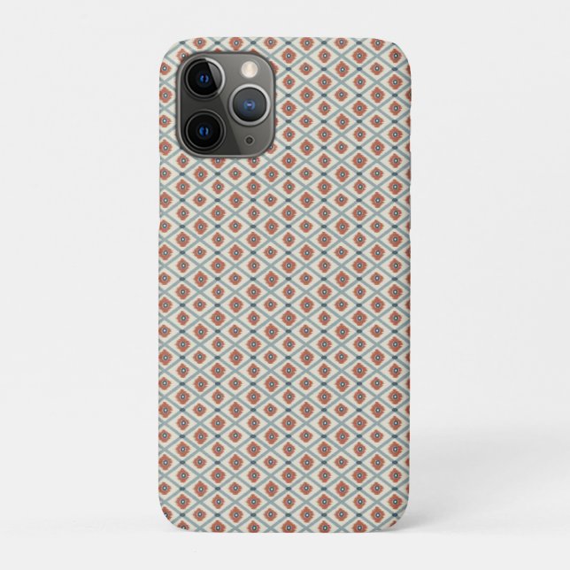 Boho Ikat Diamond Geometric Seamless Pattern  Case-Mate iPhone Case (Back)