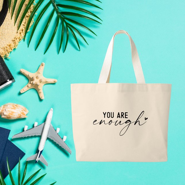 Boho Inspirational Quotes Large Tote Bag (Creator Uploaded)