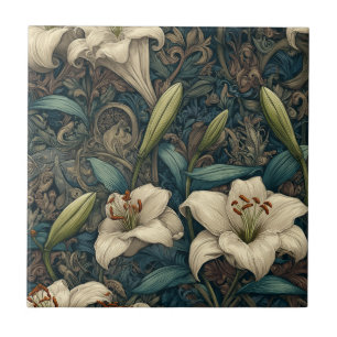 Boho Interior Design Lilies Tiles For Kitchen Wall