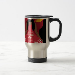 boho international womens day travel mug