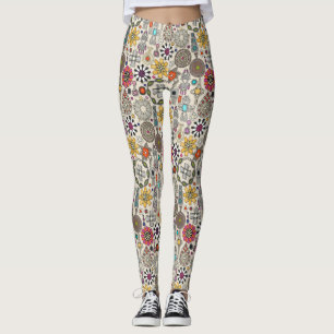 boho jewel treasures linen leggings