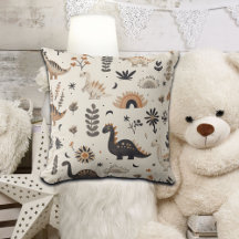 Boho Jungle Dinosaur Pattern