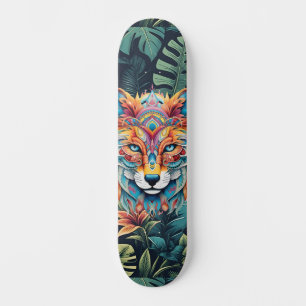 Boho Jungle Fox Skateboard