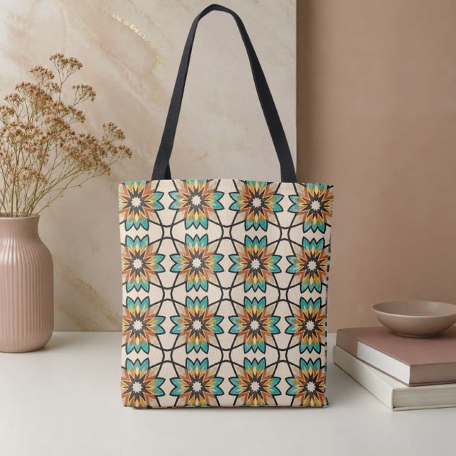 Boho Kaleidoscope Tote Bag (Creator Uploaded)