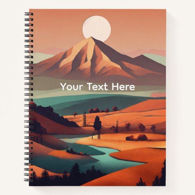 Boho landscape  notebook (Front)