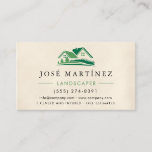 Boho Landscaping Business Card