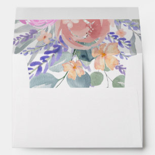 Boho Lavender & Eucalyptus Wedding Envelope