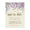 boho lavender floral wedding save the date