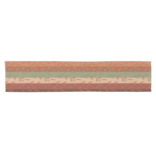 Boho Leaf Pattern Rustic Home Decor Short Table Runner