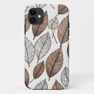 Boho leaves art Case-Mate iPhone case