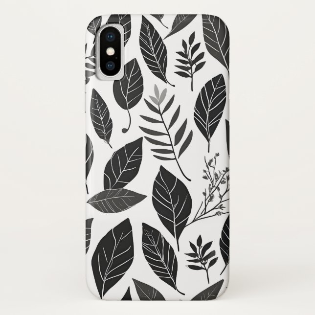 Boho leaves art Case-Mate iPhone case (Back)
