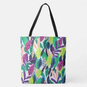 Boho Leaves Tote Bag