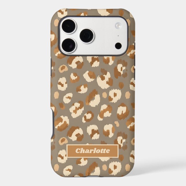 Boho Leopard Print Personalized (Back)