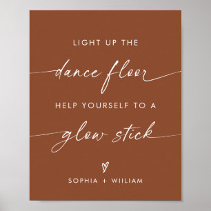 Boho Light Up the Dance Floor Glow Sticks Sign