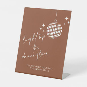 Boho Light Up the Dance Floor Glow Sticks Sign