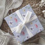 Boho Liilac Wildflower Watercolor Pattern  Wrapping Paper<br><div class="desc">Introducing our exquisite original seamless watercolor design,  meticulously fashioned within our studio's creative realm. Delicate wildflowers arranged in an enchanting seamless pattern,  rendering it ideal for weddings,  anniversaries,  birthdays,  and beyond.</div>