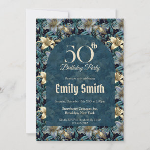 Boho Lilies Petal Kids’ Birthday Invitation