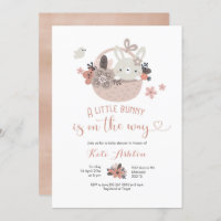 Boho Little Bunny is on the way Baby Shower