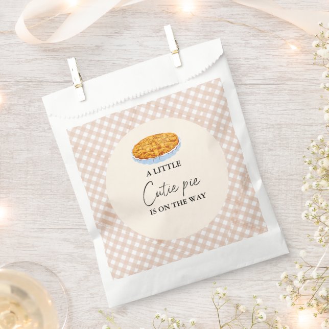 Boho Little Cutie Pie Thanksgiving Baby Shower Favour Bags (Clipped)
