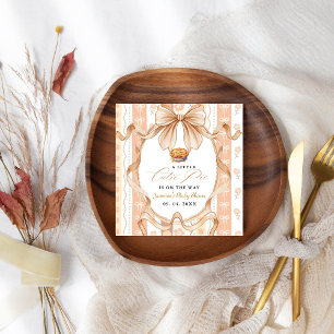 Boho Little Cutie Pie Thanksgiving Baby Shower Napkin