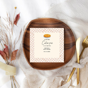 Boho Little Cutie Pie Thanksgiving Baby Shower Napkin