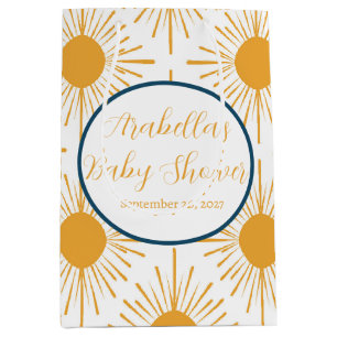 Boho Little Ray of Sun Neutral Baby Shower Medium Gift Bag