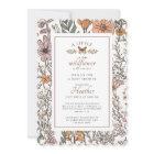 Boho Little Wildflower On The Way Girl Baby Shower