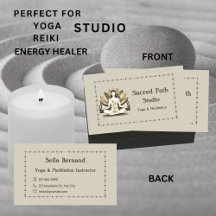 Boho Lotus Flower With Meditator Yoga Studio  